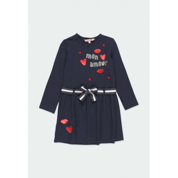 Boboli - Navy Reversible Sequin Dress with Tights, size 12 - Picture 8 of 8